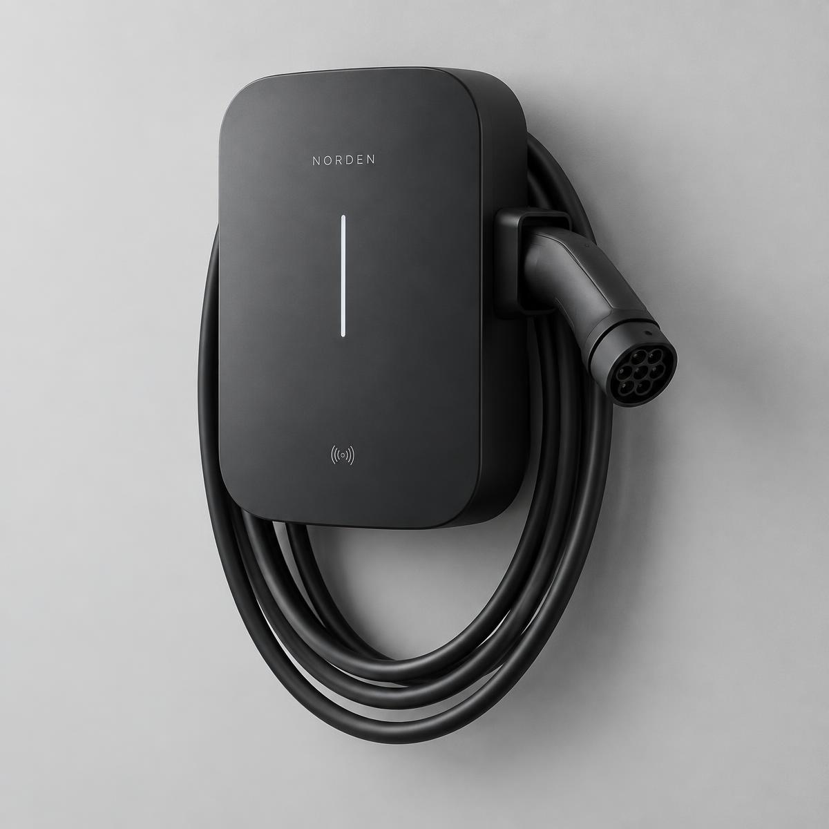 Matt must VOOL 22 kW seinalaadija koos Type 2 kaabliga